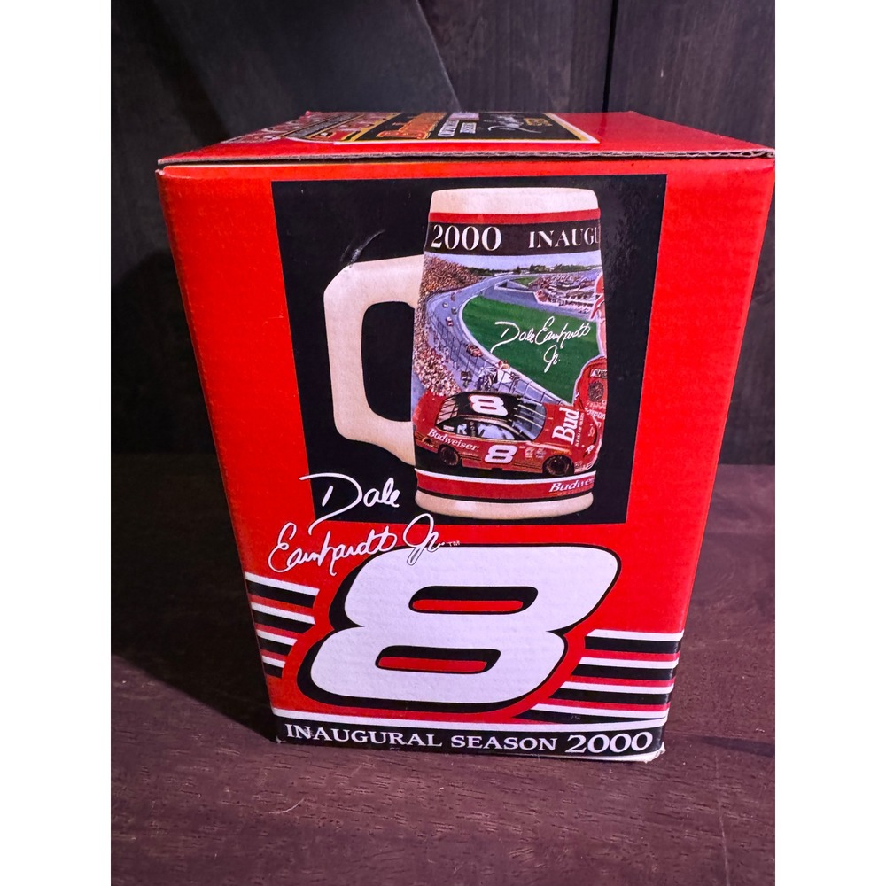 Dale Earnhardt Jr 2000 Inaugural Season Budweiser NASCAR Beer Stein‎ Collectible
